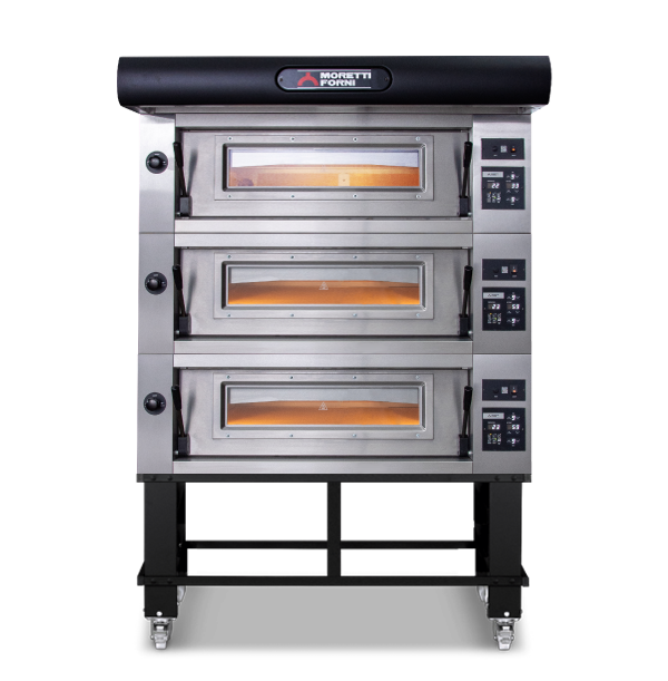 Moretti Forni Amalfi Triple Deck Oven on Stand - 36 x 35cm Pizza - COMP D/3/S