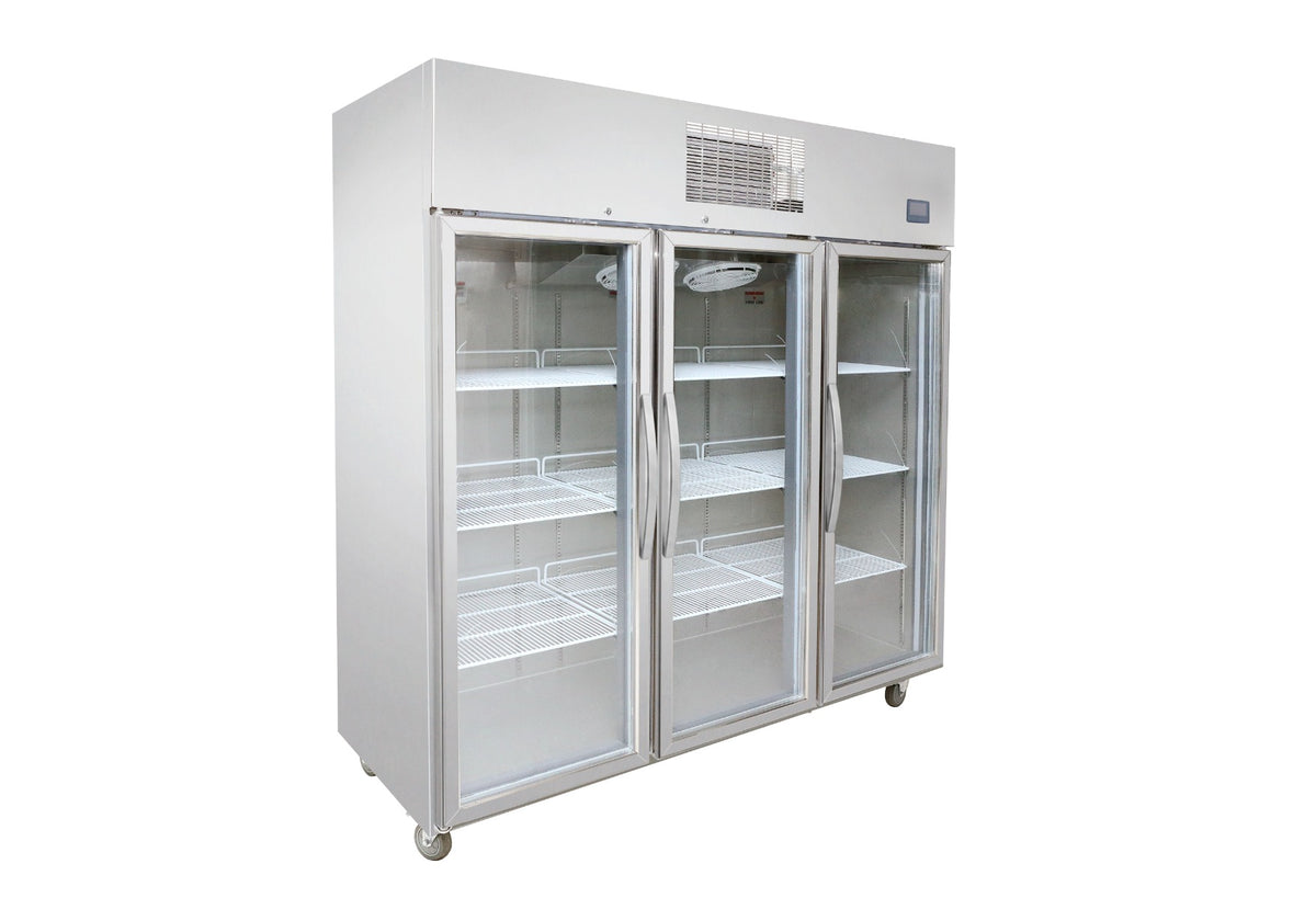 Thermaster 1500L Full-Width Three Glass Door Upright Display Fridge - SFWCG1500