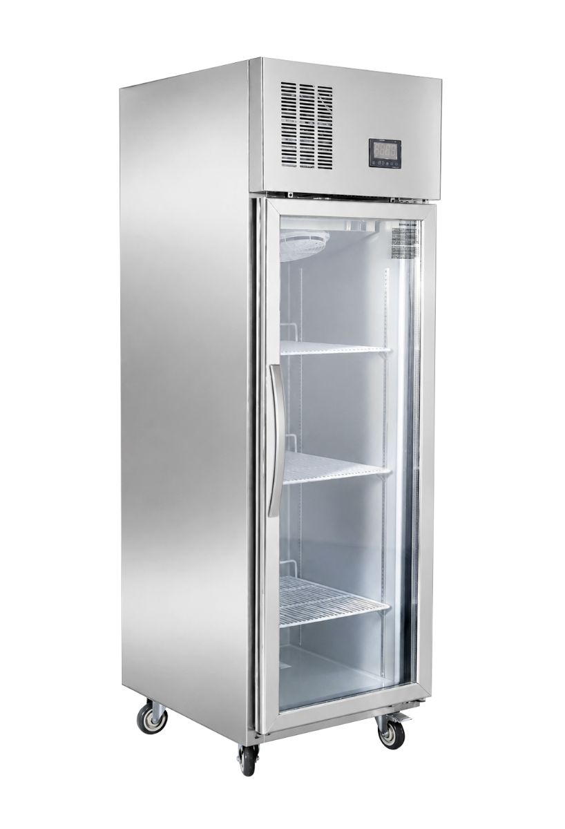 Thermaster 500L Full-Width Single Glass Door Upright Display Freezer - SFWFG500