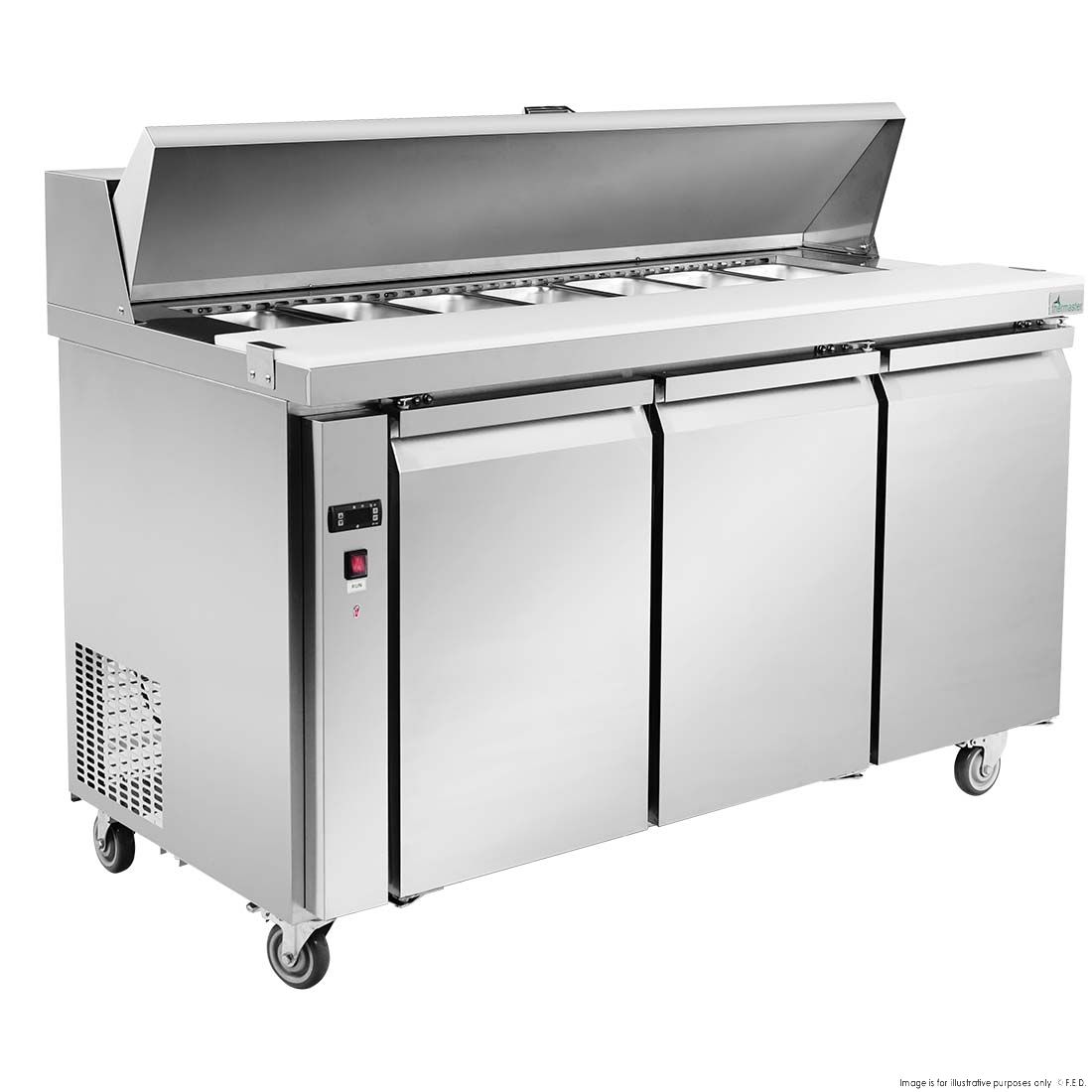 Thermaster Three Door Sandwich Bar SLB150