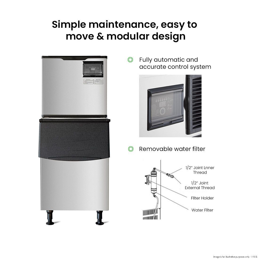 Blizzard Air-Cooled Ice Maker SN-700P