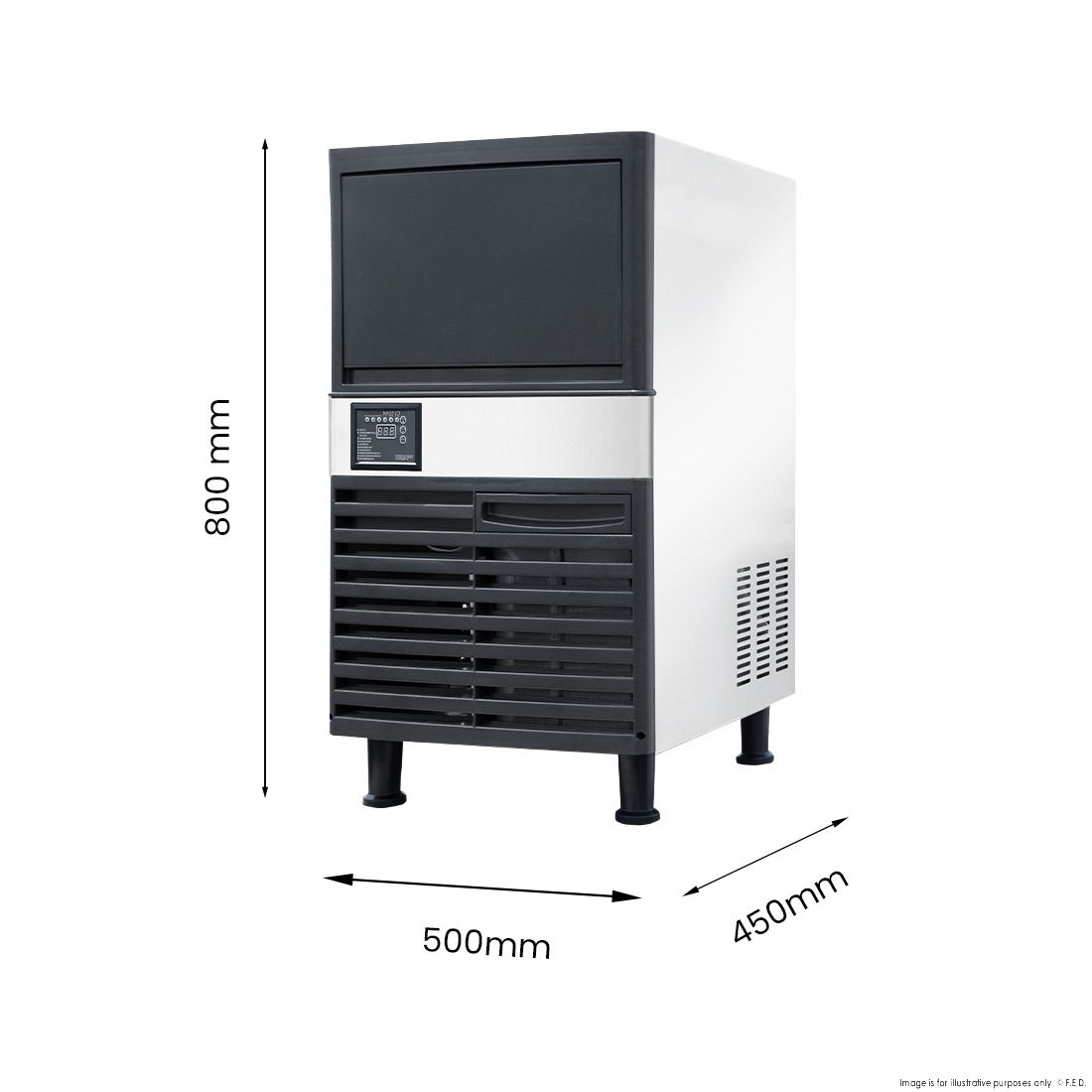 Blizzard Under Bench Ice Maker Air Cooled SN-80P
