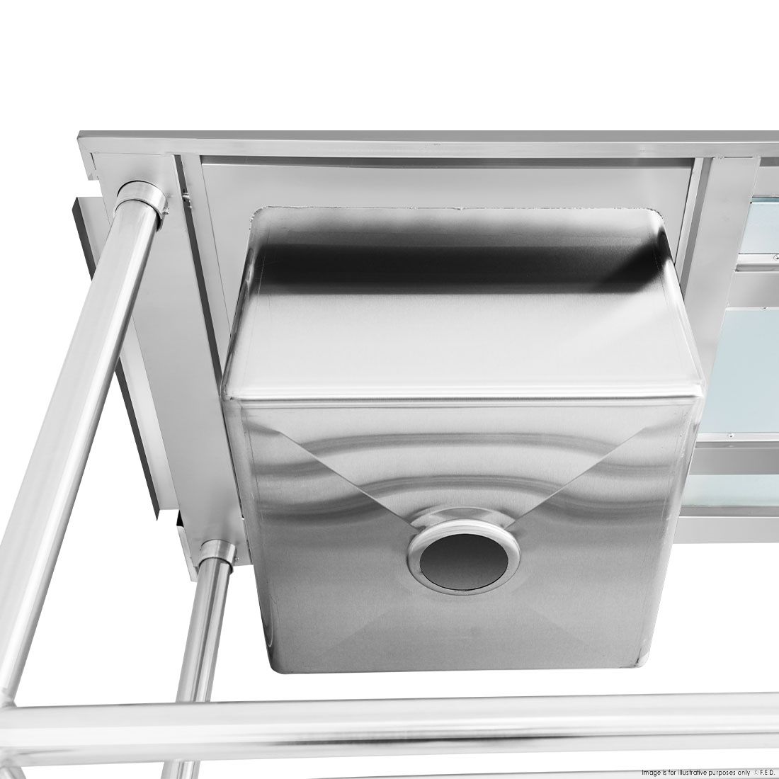 Modular Systems Left Inlet Single Sink Dishwasher Bench SSBD7-1200L/A