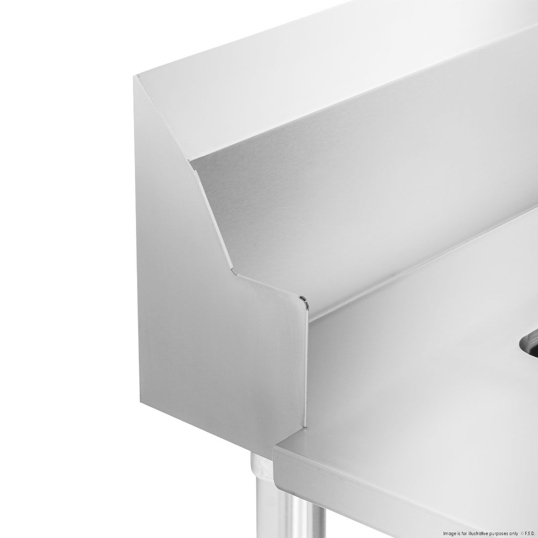 Modular Systems Left Inlet Single Sink Dishwasher Bench SSBD7-1200L/A