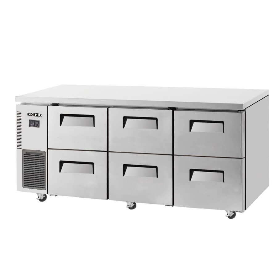 Skipio Six Drawer Underbench Freezer - 1800mm Wide SUF18-2D-6