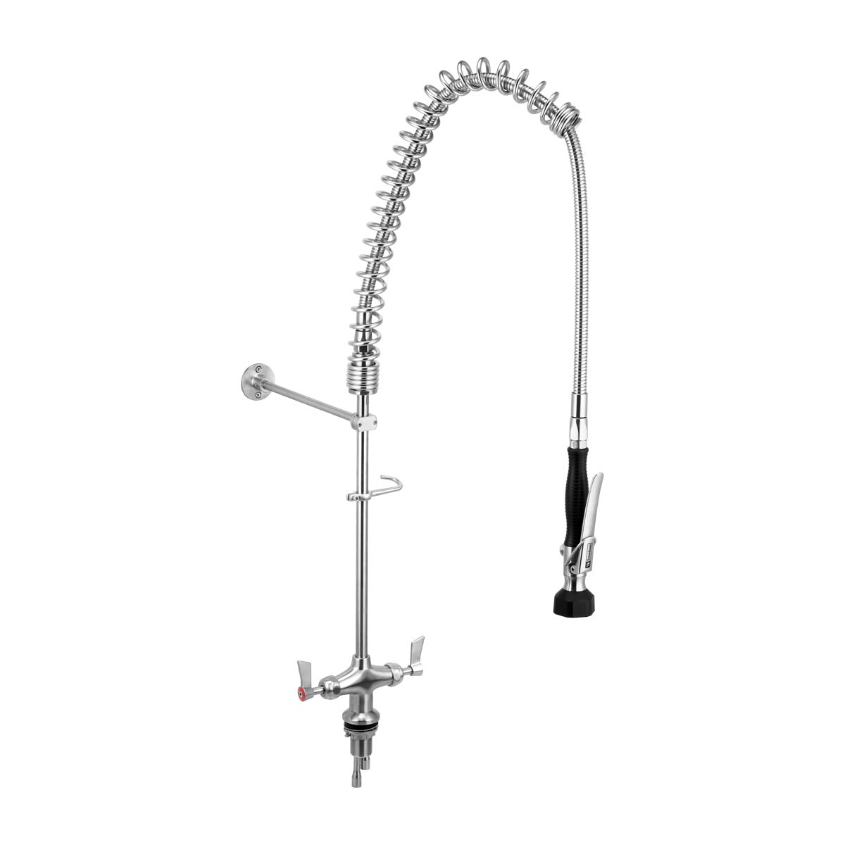 Stainless Steel Dual Bench Mounted Pre Rinse Unit - T-3M53007