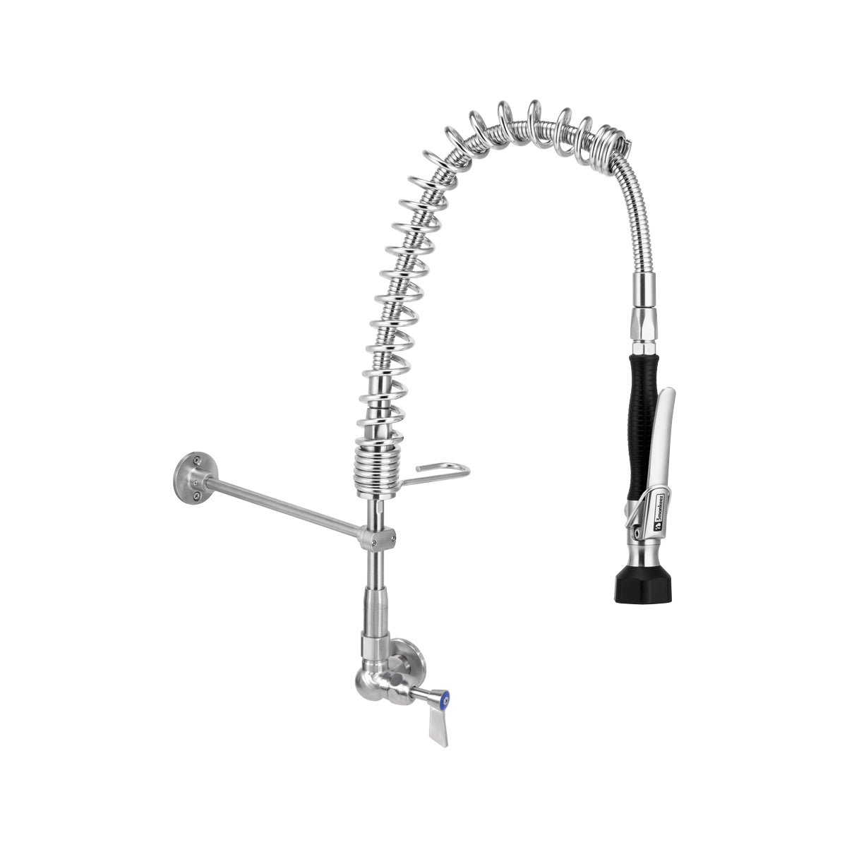 3Monkeez Compact Stainless Steel Single Wall Mount Pre-Rinse - T-3M53700-C