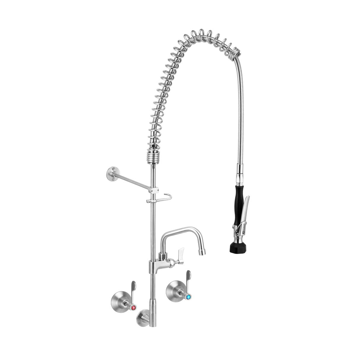 Stainless Steel Wall Stops And Elbow Pre Rinse Unit With 6" Pot Filler - T-3M53816