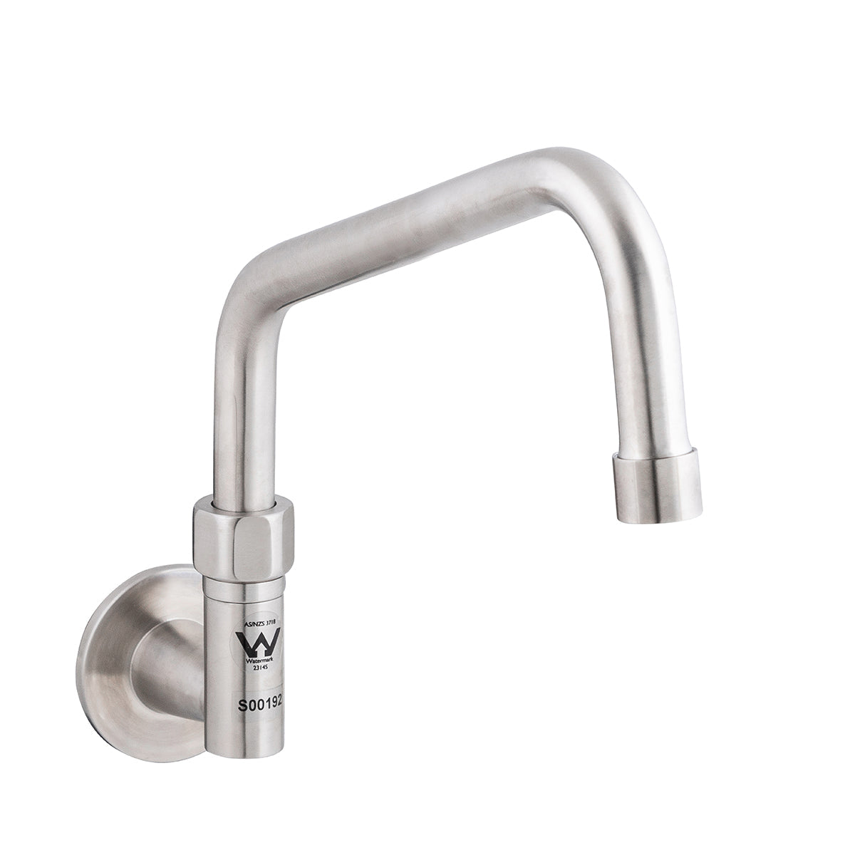 Stainless Steel Wall Elbow and 8" Spout - T-3MWE08
