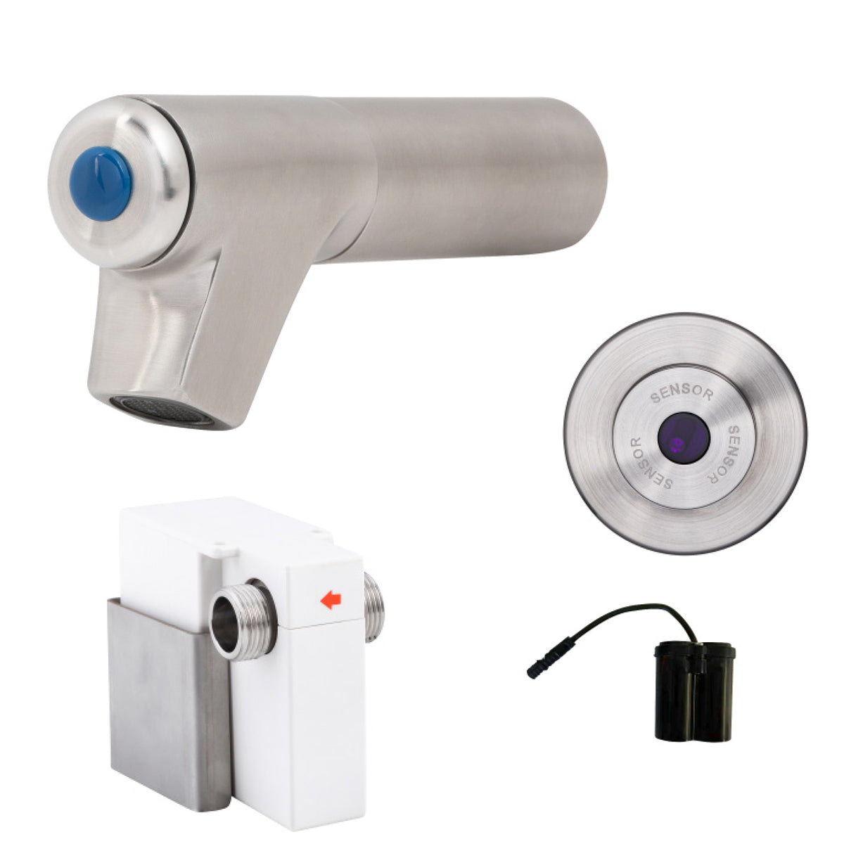 3Monkeez Bib Tap with Wall-Mount Sensor Battery Operated - T-3MSS-BTSWB