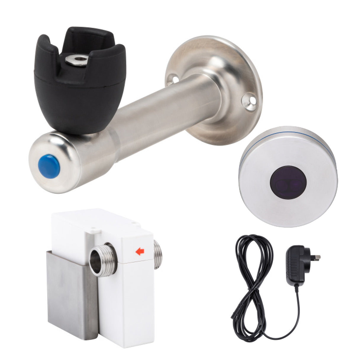 3Monkeez 90 Degree Silicone Mouthguard Bubbler with Hob-Mount Sensor Mains Operated - T-3MSS-BUB90SM