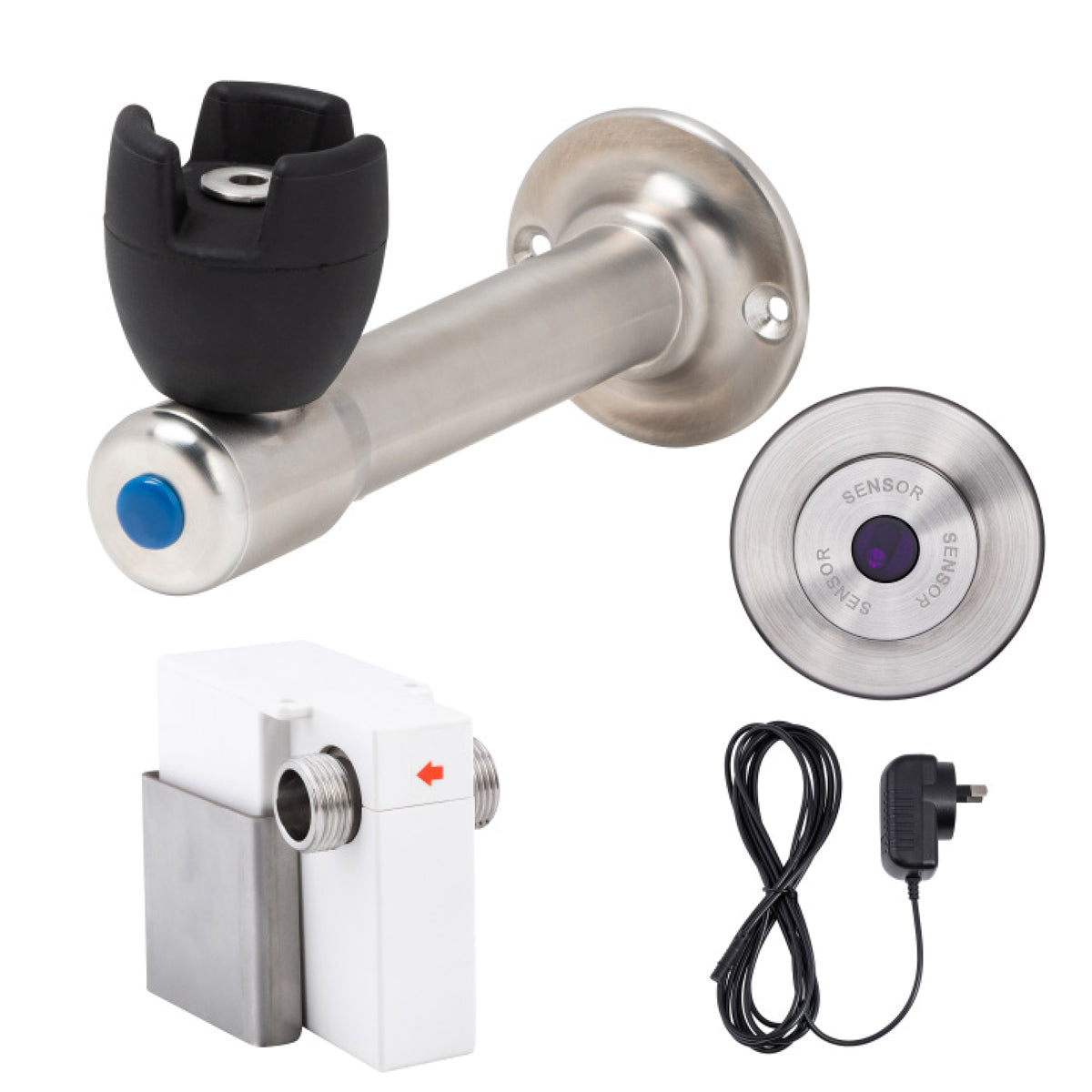 3Monkeez 90 Degree Silicone Mouthguard Bubbler with Wall-Mount Sensor Mains Operated - T-3MSS-BUB90SWM