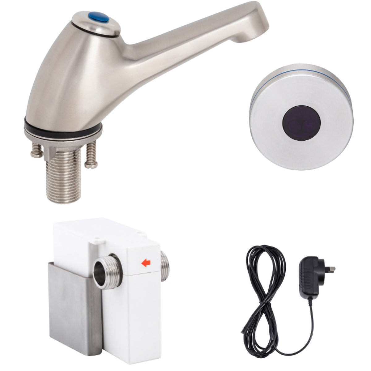 3Monkeez Pillar Tap with Hob-Mount Sensor Mains Operated - T-3MSS-PTSM