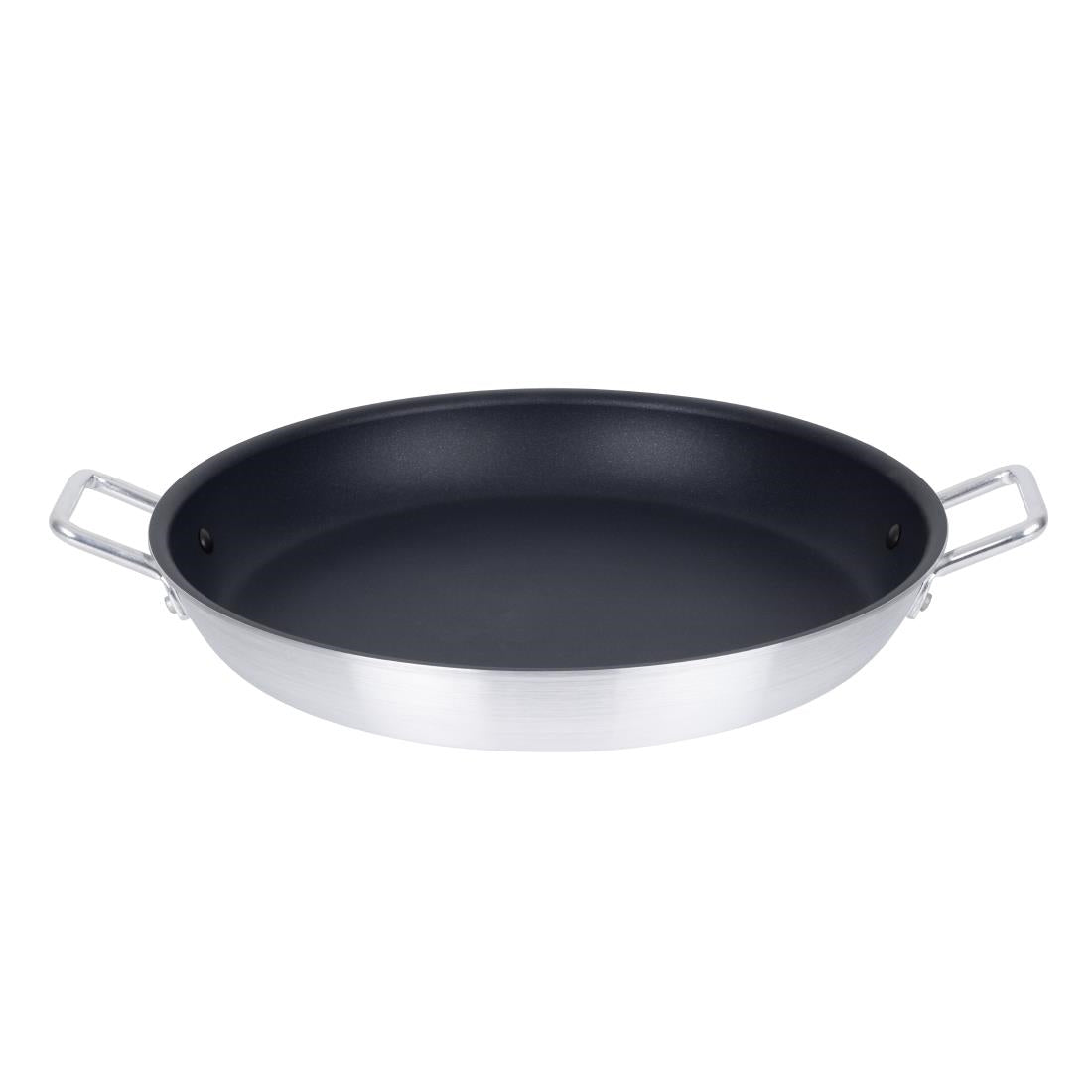 Vogue Aluminium Non-Stick Teflon Paella Pan 450mm - T369