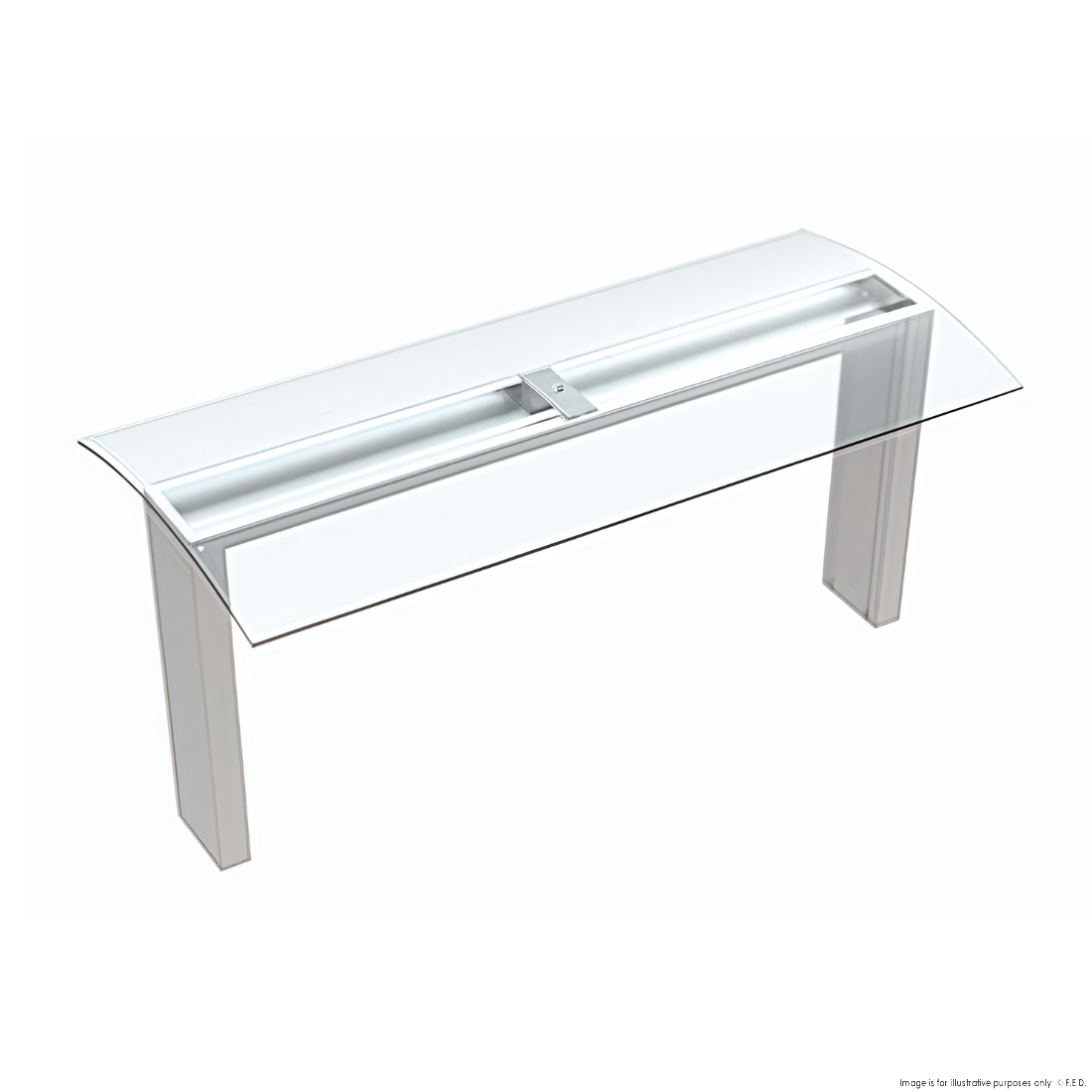 Thermaster Top Glass Sneeze Guard With LED Lighting - TGL-3G