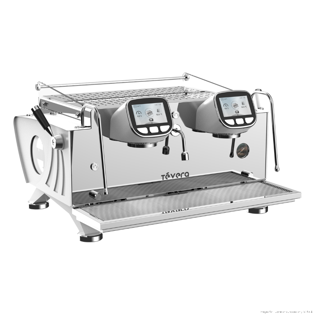 TeVera White T3 Multi-Boiler Commercial Espresso Machine (2 Group) - TVET3-2W