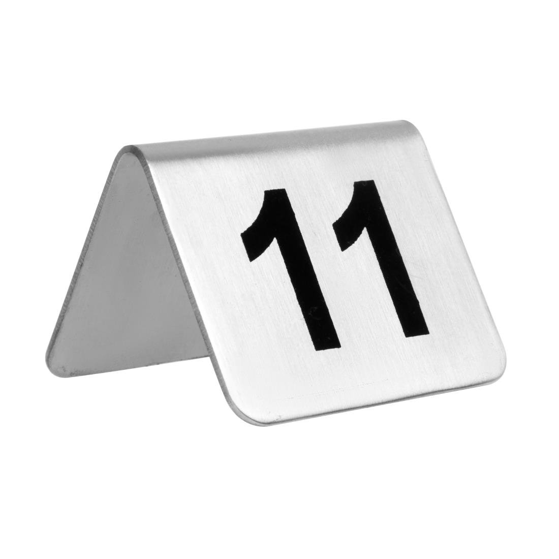 Olympia Stainless Steel Table Numbers 11-20 (10 Pack) - U047