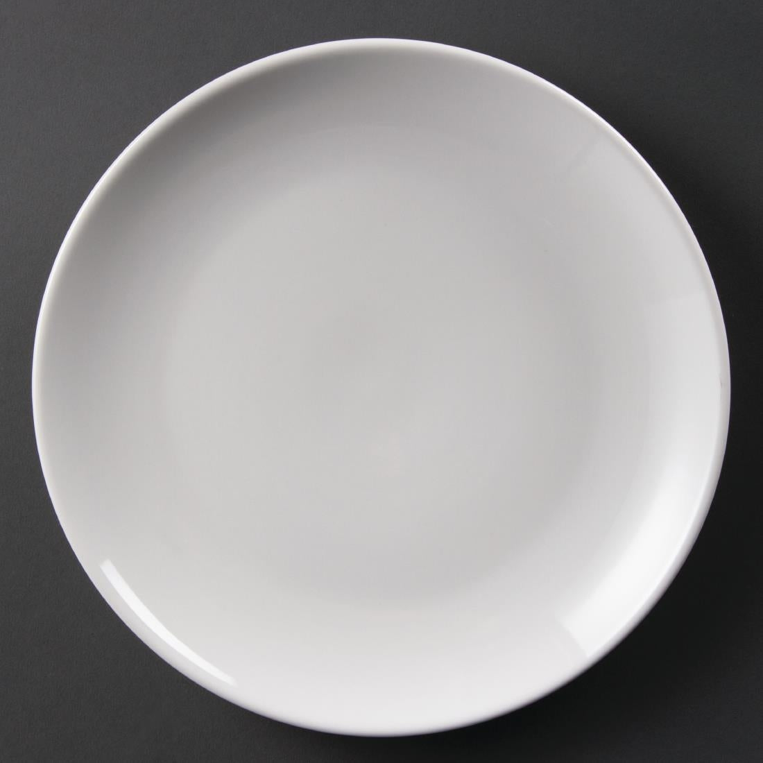 Olympia Whiteware Coupe Plates 250mm (12 Pack) - U079