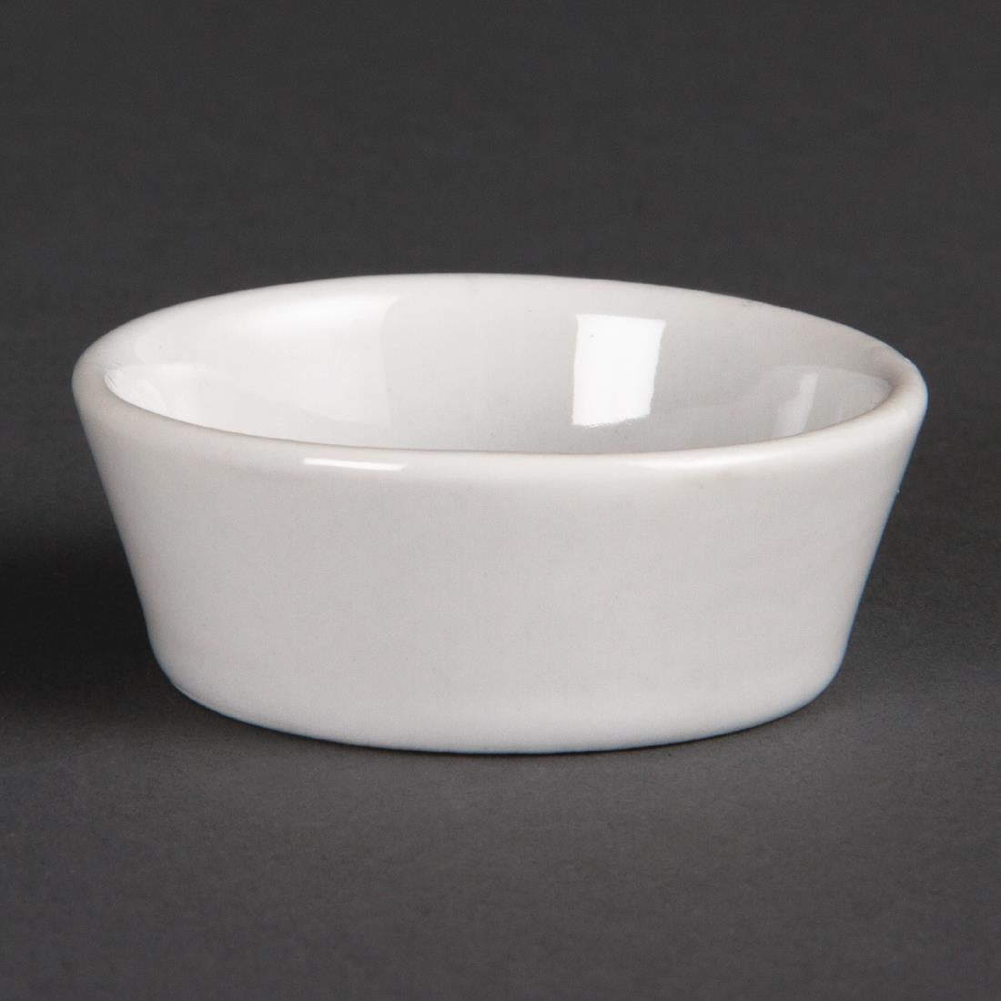 Olympia Whiteware Sloping Edge Bowls 50mm (12 Pack) - U161
