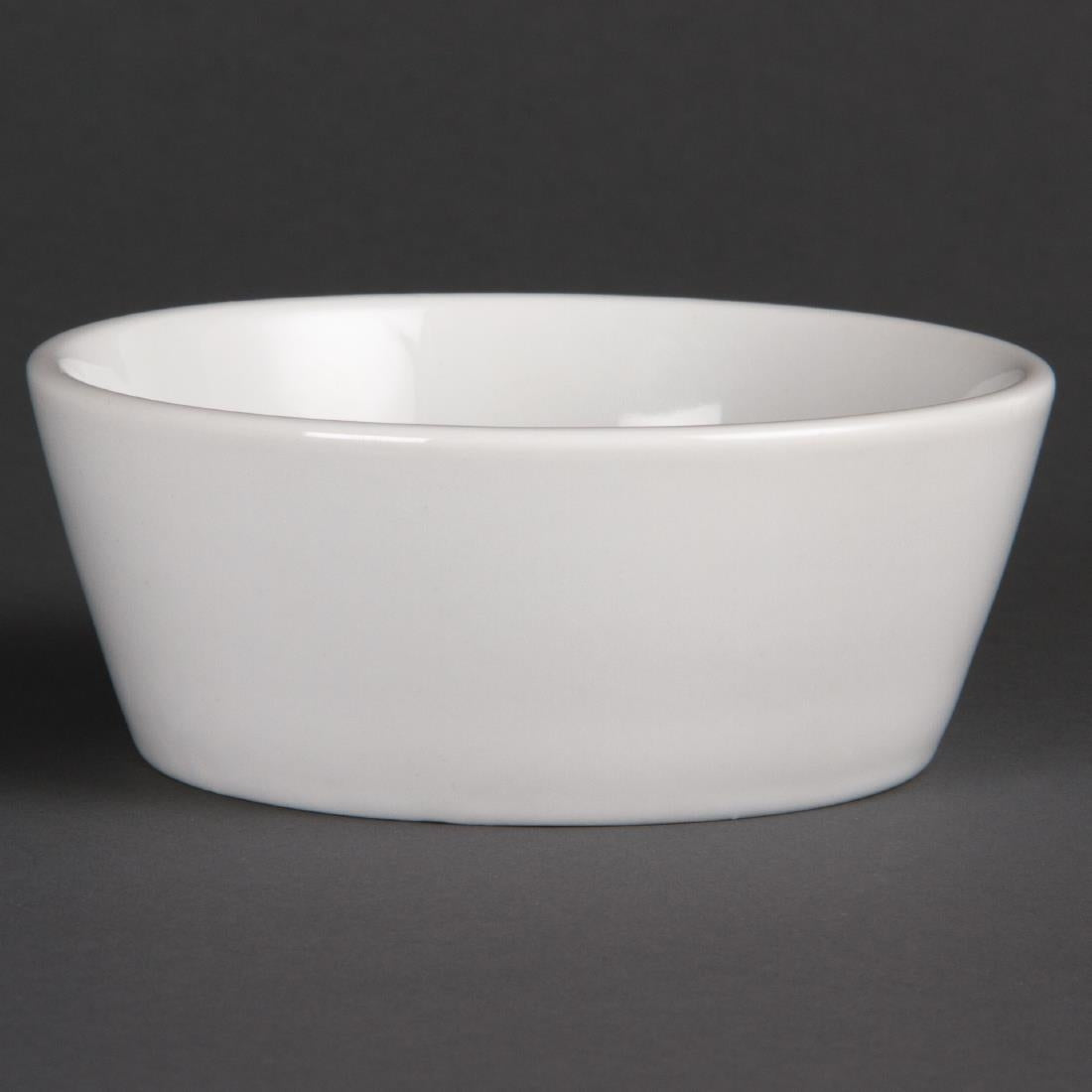 Olympia Whiteware Sloping Edge Bowls 120mm (12 Pack) - U163