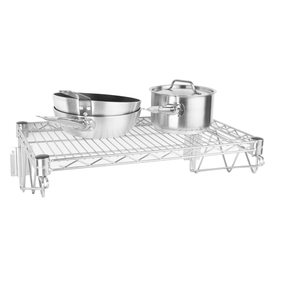 Vogue Steel Wire Wall Shelf 610mm - U200