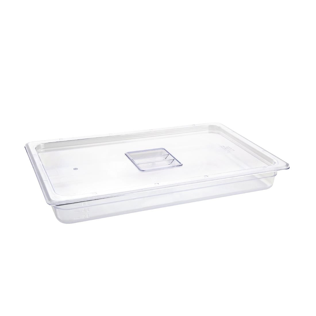 Vogue Clear Polycarbonate 1/1 Gastronorm Tray 65mm - U224
