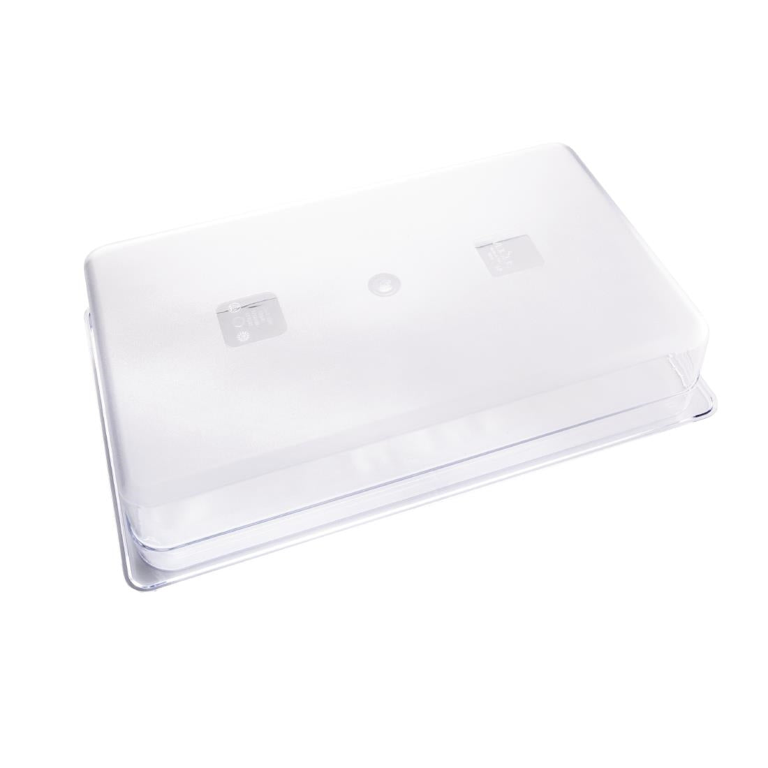 Vogue Clear Polycarbonate 1/1 Gastronorm Tray 100mm - U225