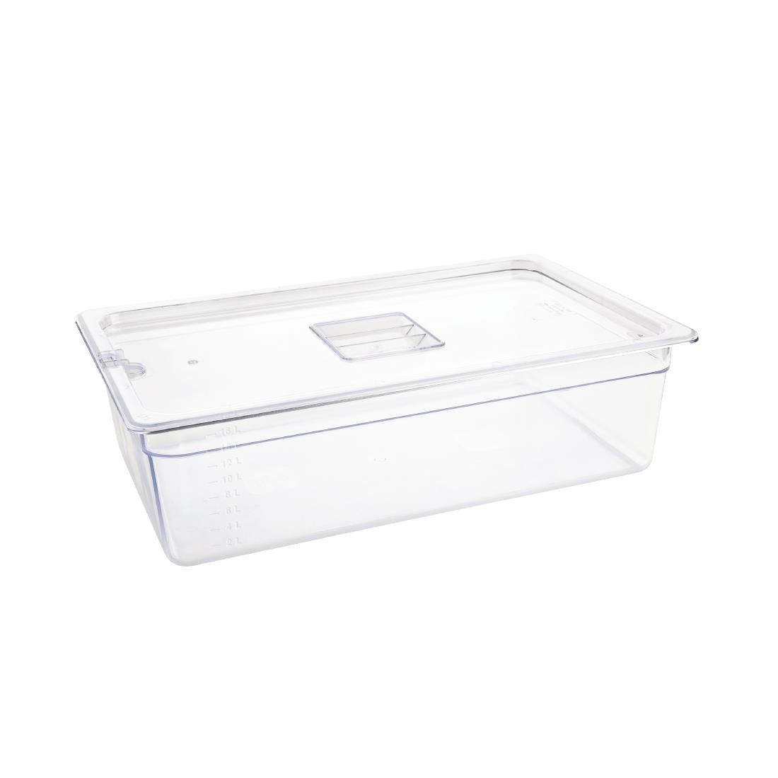 Vogue Clear Polycarbonate 1/1 Gastronorm Tray 150mm - U226