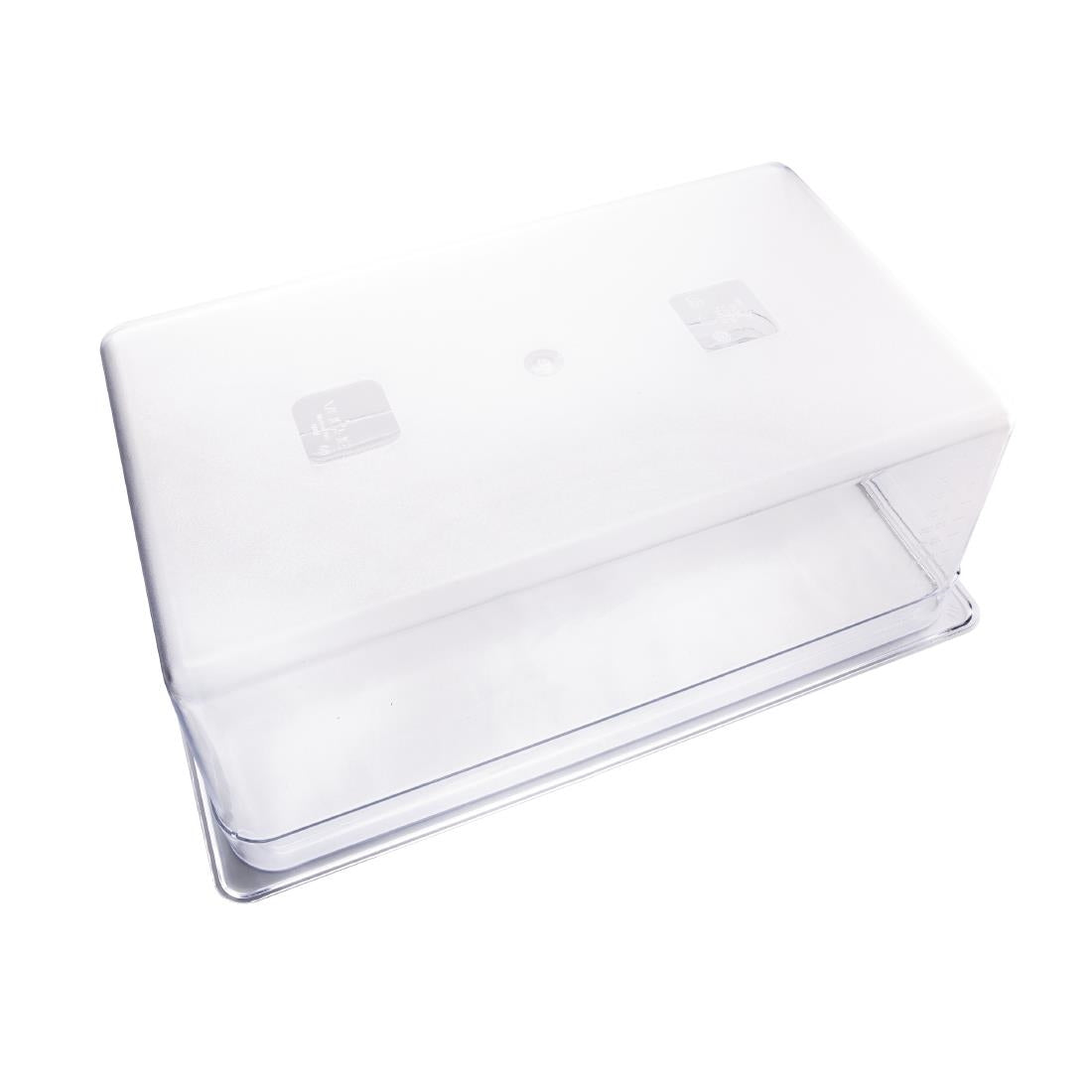 Vogue Clear Polycarbonate 1/1 Gastronorm Tray 200mm - U227