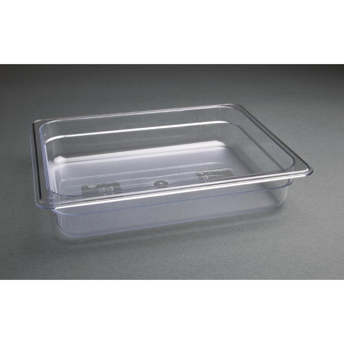 Vogue Clear Polycarbonate 1/2 Gastronorm Tray 65mm - U228