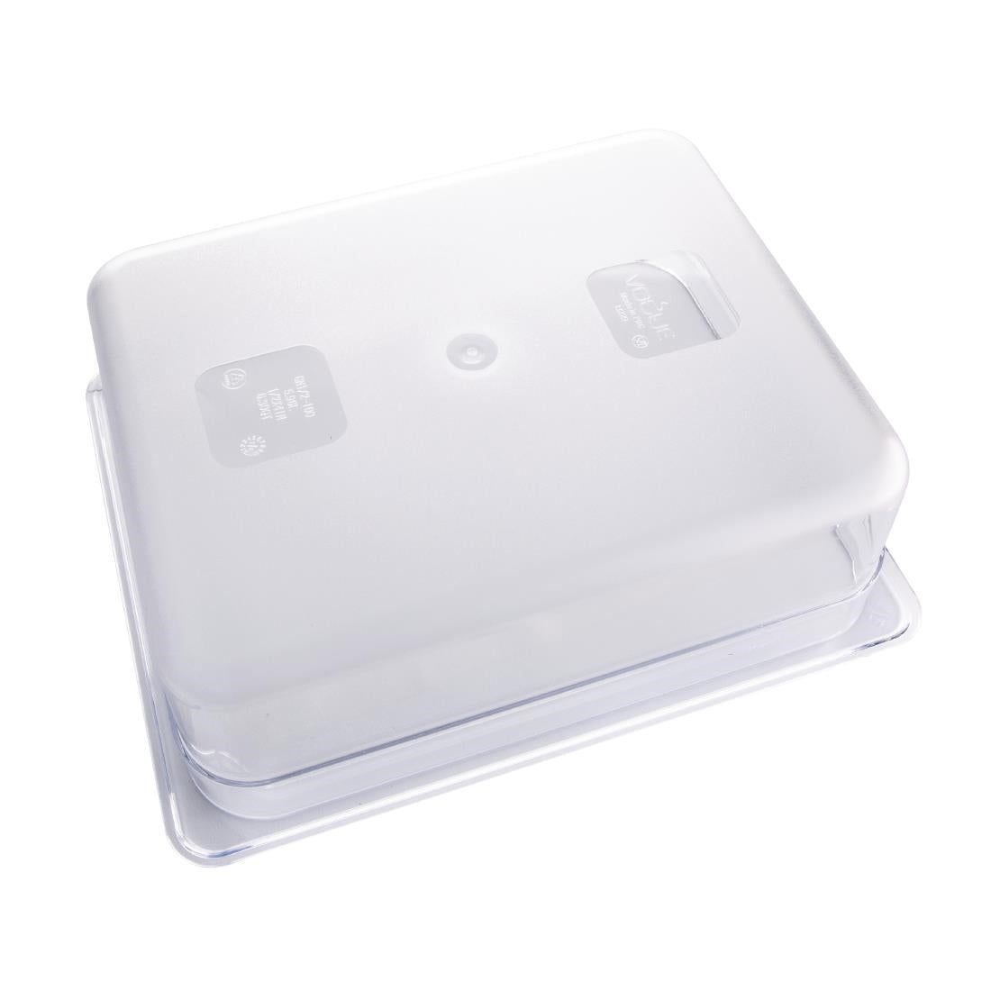 Vogue Clear Polycarbonate 1/2 Gastronorm Tray 100mm - U229
