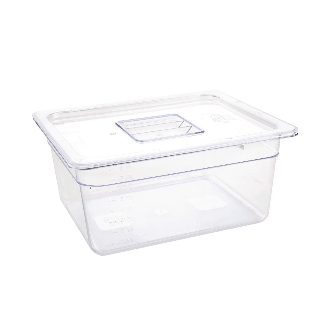 Vogue Clear Polycarbonate 1/2 Gastronorm Tray 150mm - U230