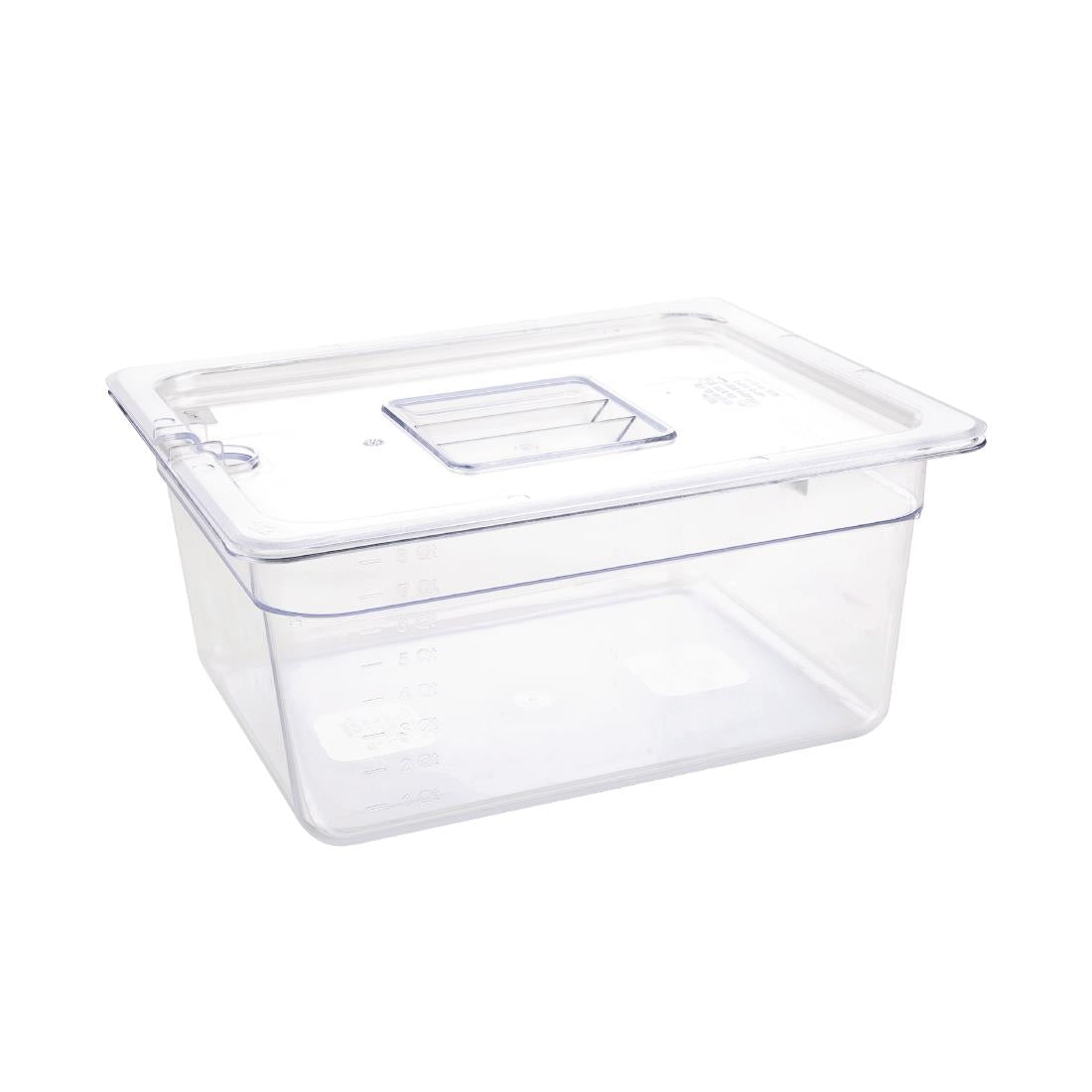 Vogue Clear Polycarbonate 1/2 Gastronorm Tray 150mm - U230