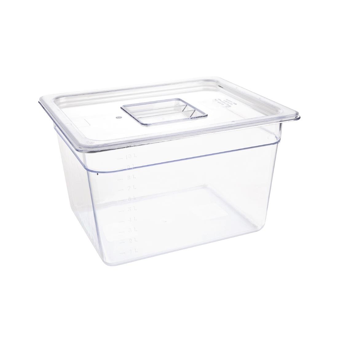 Vogue Clear Polycarbonate 1/2 Gastronorm Tray 200mm - U231