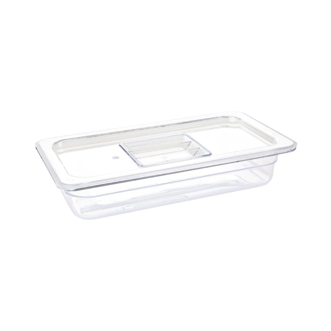Vogue Clear Polycarbonate 1/3 Gastronorm Tray 65mm - U232