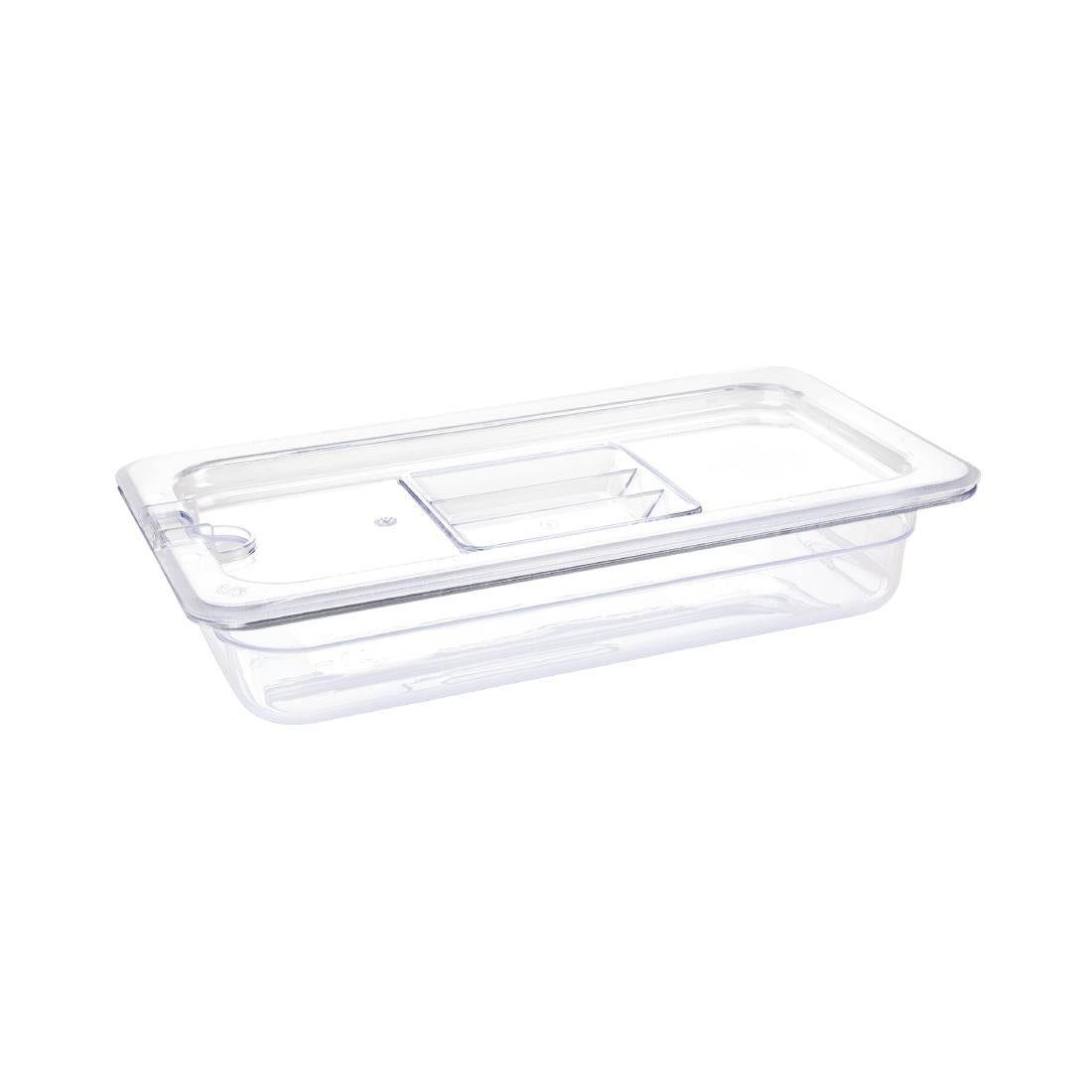 Vogue Clear Polycarbonate 1/3 Gastronorm Tray 65mm - U232