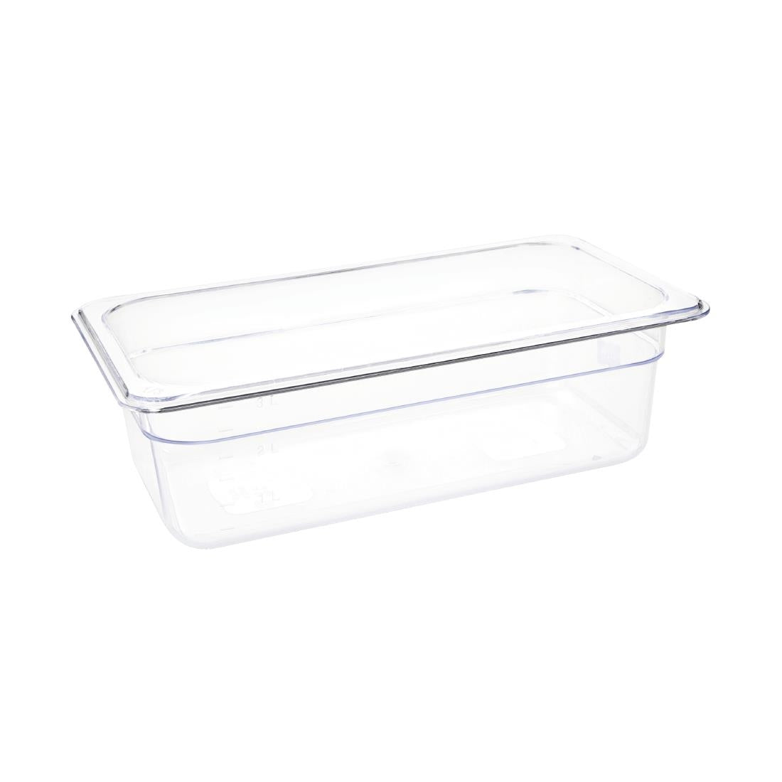 Vogue Clear Polycarbonate 1/3 Gastronorm Tray 100mm - U233