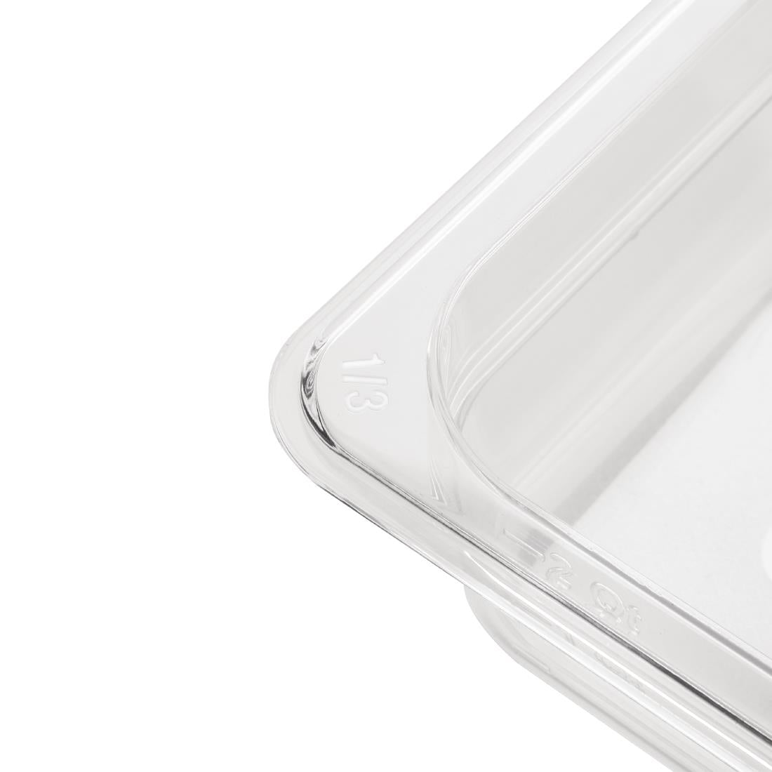Vogue Clear Polycarbonate 1/3 Gastronorm Tray 150mm - U234