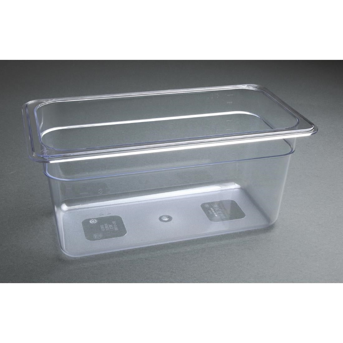 Vogue Clear Polycarbonate 1/3 Gastronorm Tray 150mm - U234