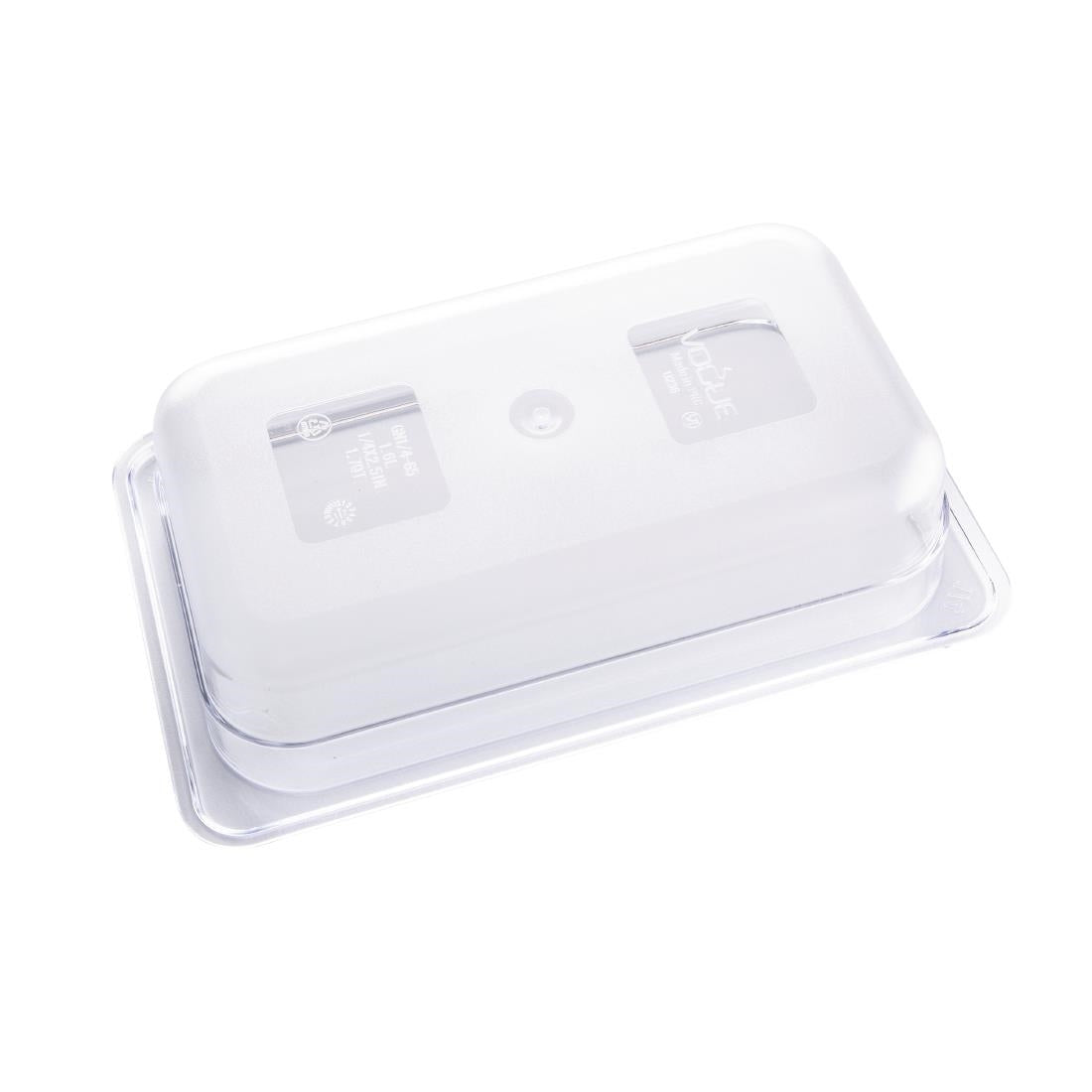 Vogue Clear Polycarbonate 1/4 Gastronorm Tray 65mm - U236