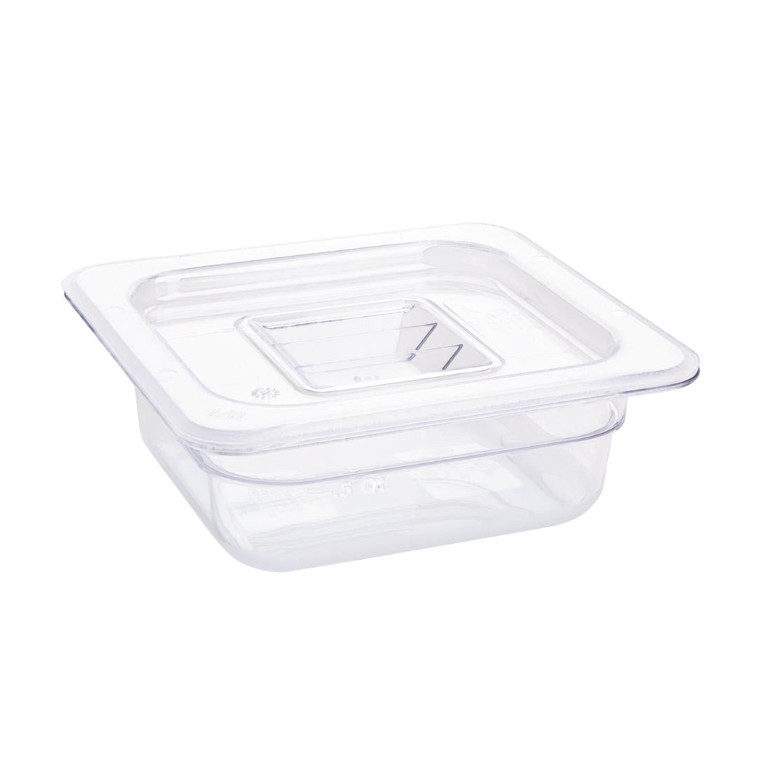 Vogue Clear Polycarbonate 1/6 Gastronorm Tray 65mm - U239