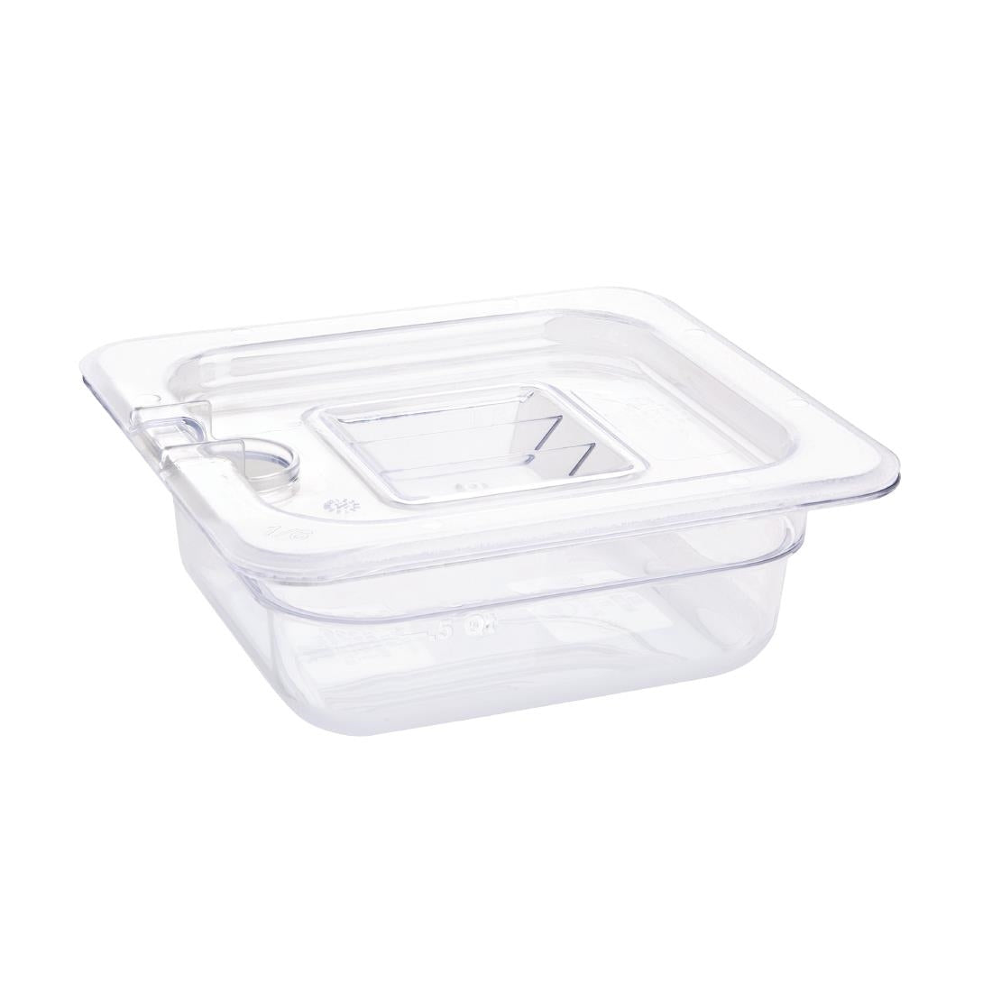 Vogue Clear Polycarbonate 1/6 Gastronorm Tray 65mm - U239