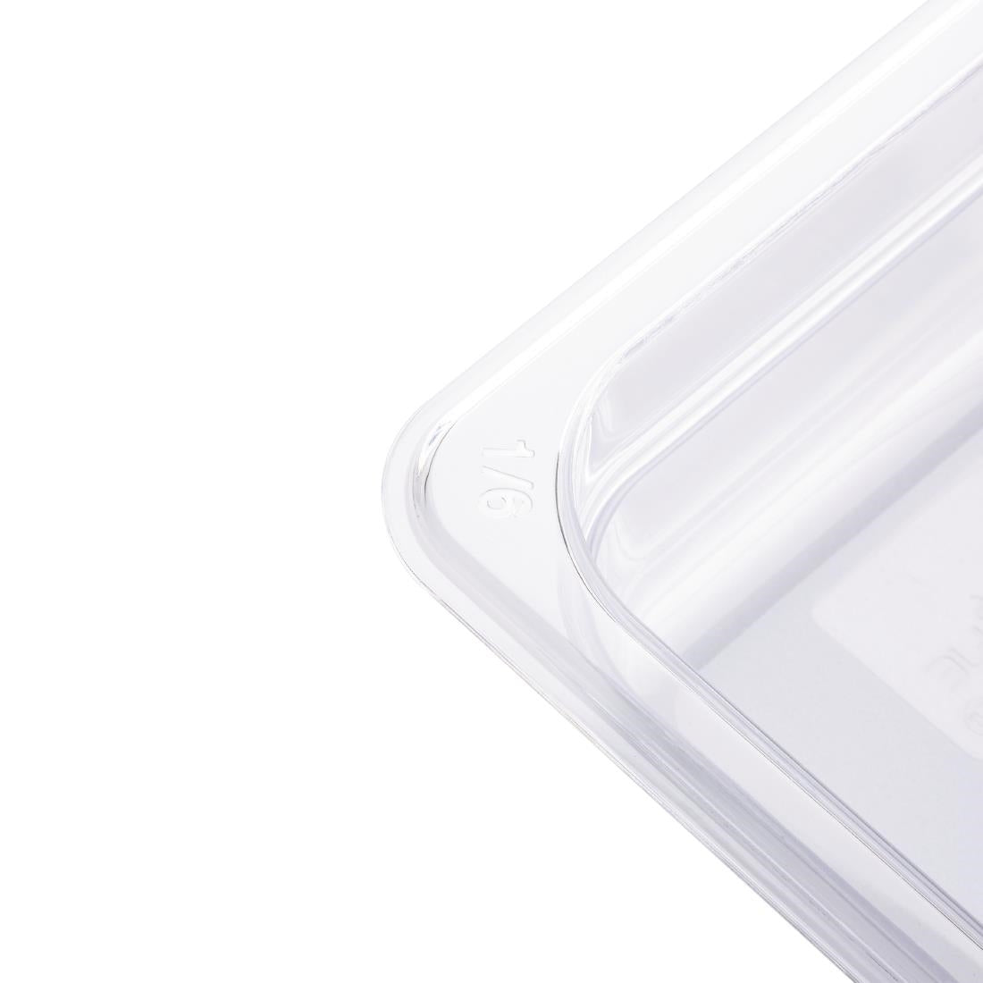 Vogue Clear Polycarbonate 1/6 Gastronorm Tray 65mm - U239