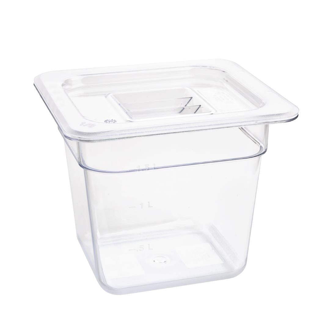Vogue Clear Polycarbonate 1/6 Gastronorm Tray 150mm - U241