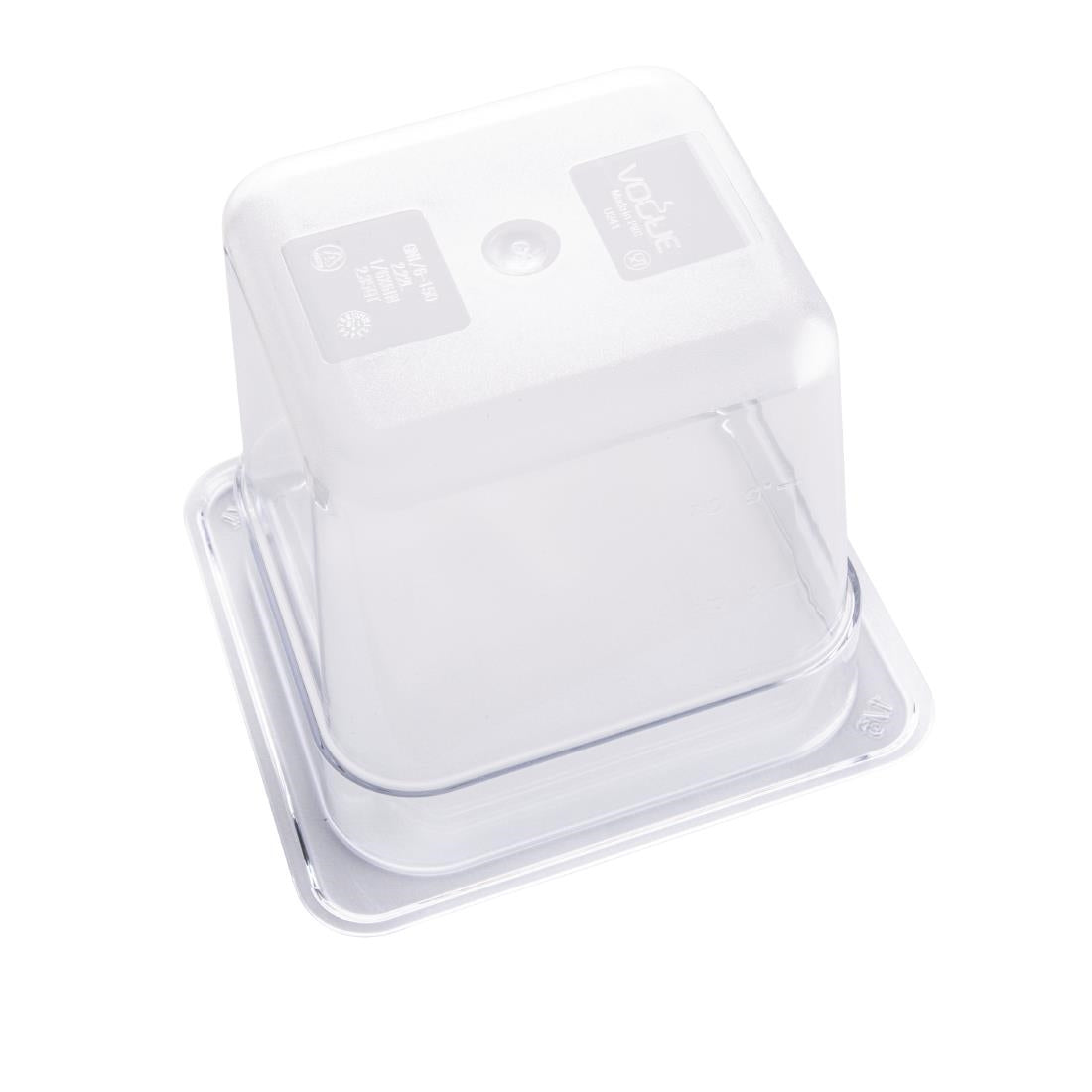 Vogue Clear Polycarbonate 1/6 Gastronorm Tray 150mm - U241