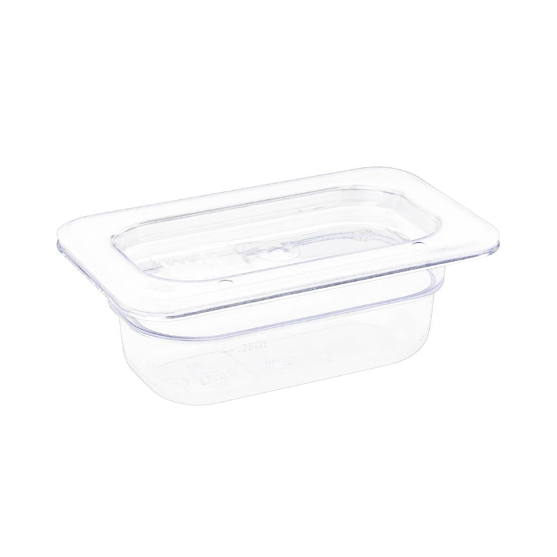 Vogue Clear Polycarbonate 1/9 Gastronorm Tray 65mm - U242