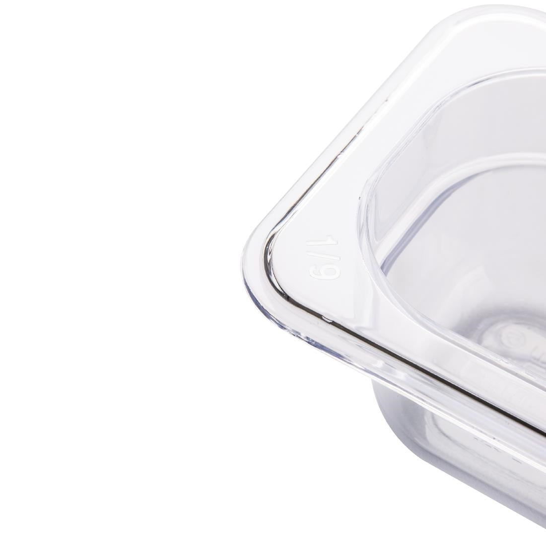 Vogue Clear Polycarbonate 1/9 Gastronorm Tray 100mm - U243