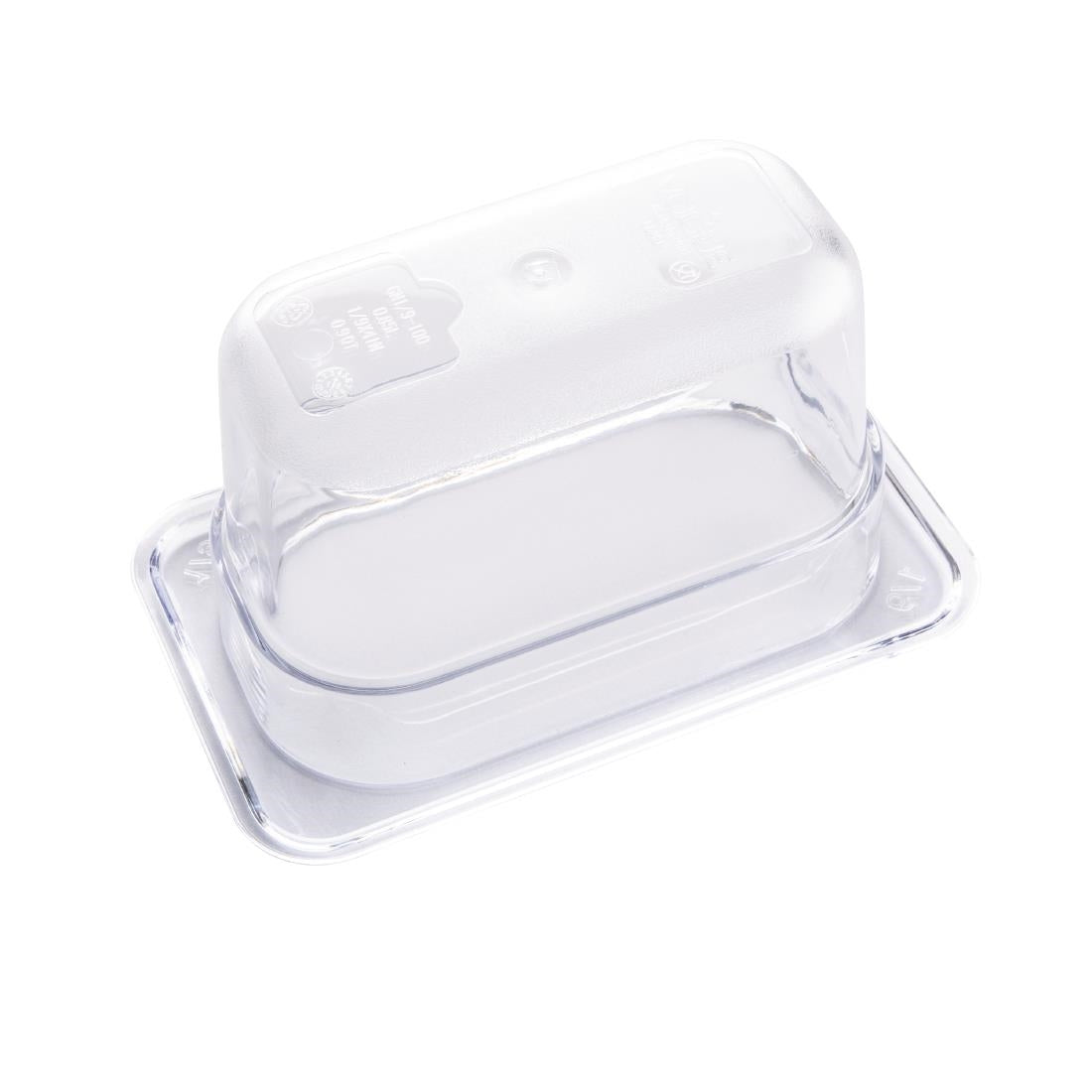 Vogue Clear Polycarbonate 1/9 Gastronorm Tray 100mm - U243