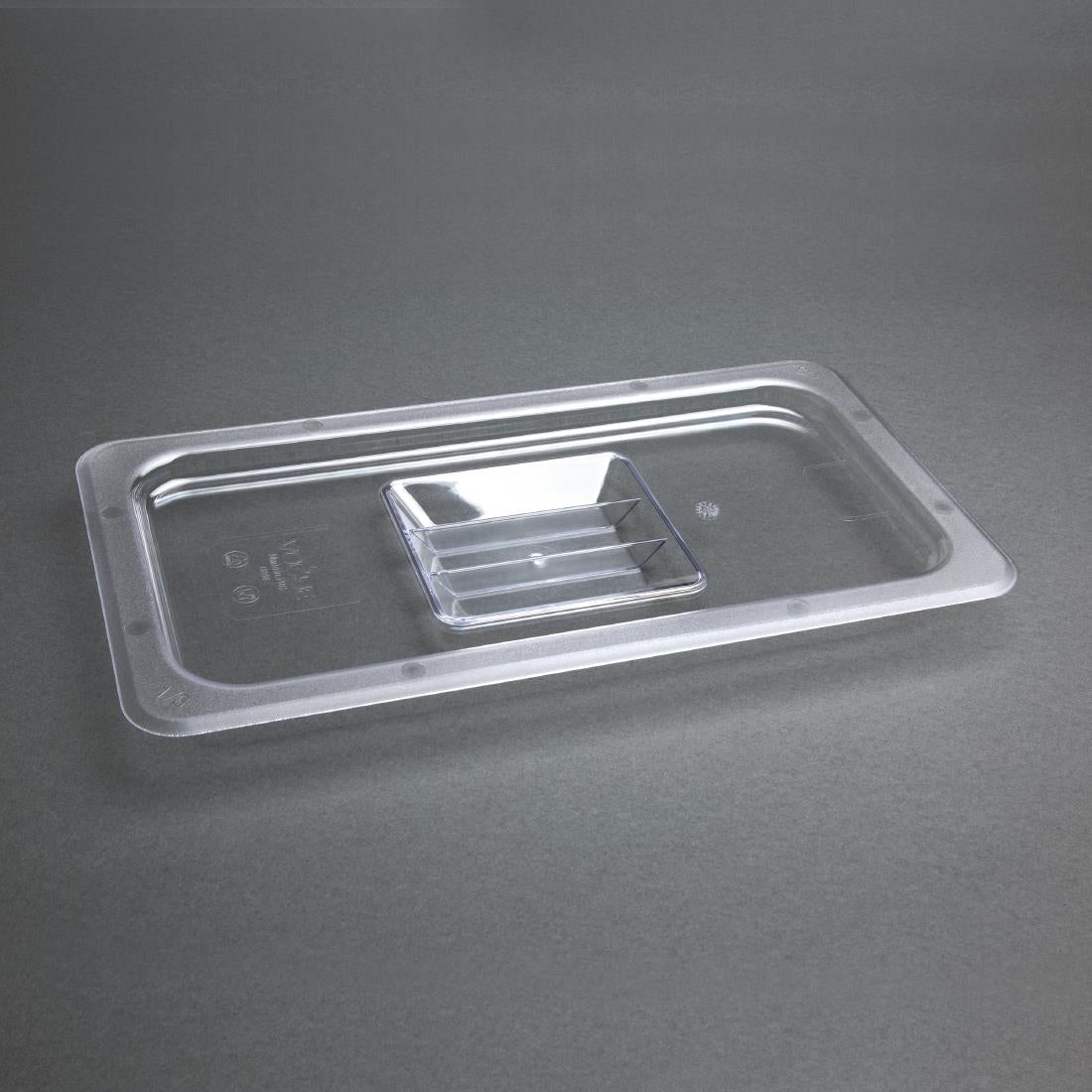 Vogue Clear Polycarbonate 1/3 Gastronorm Lid - U246