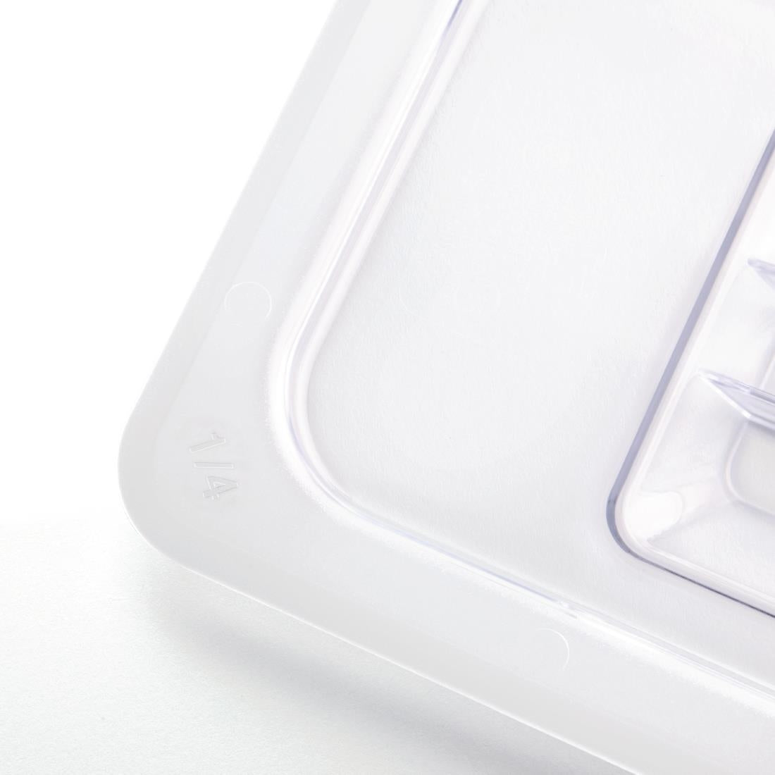 Vogue Clear Polycarbonate 1/4 Gastronorm Lid - U247